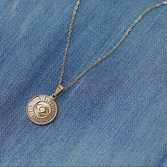 Evil Eye Necklace | 18k Gold Filled - Picture 2 of 5